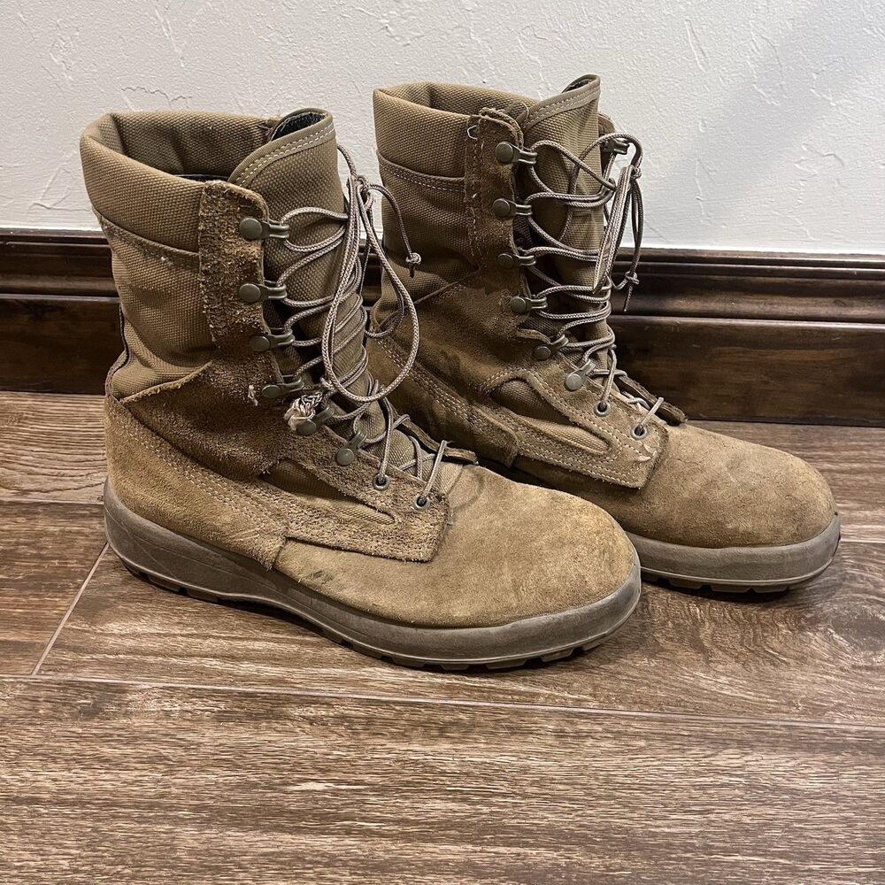 Belleville AFTW Boots Mens Size 11.5 Regular Tan Gore-Tex Vibram Safe to Fly USA